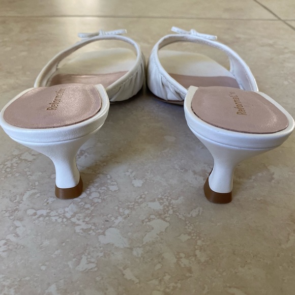 Reformation Simone Gathered Kitten Heel Sandal - Picture 8 of 10